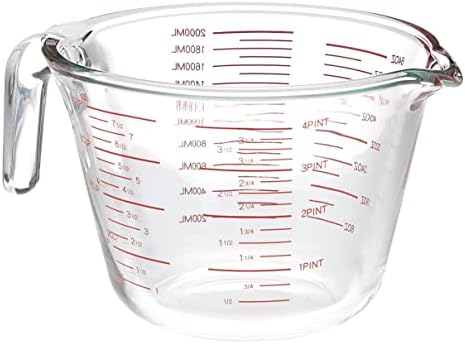 AmazonCommercial Glass Measuring Cup, 8 Cup Capacity (2 Liters)