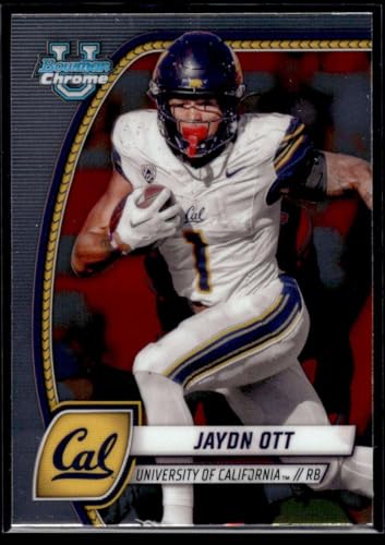 2024 BOWMAN UNIVERSITY CHROME #95 JAYDN OTT CALIFORNIA GOLDEN BEARS FOOTBALL OFFICIAL TRADING CARD OF NFL