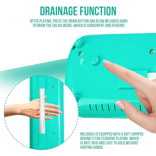 Soulmate 32 Keys Double Mouthpiece Air Piano Keyboard Musical Instrument Gift thumb #3