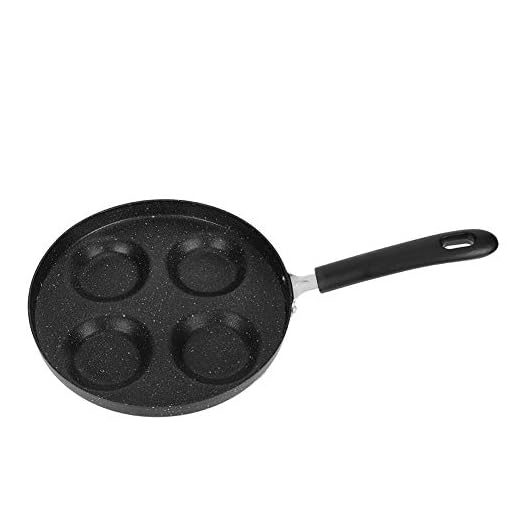 Homeriy 4-koppars äggpanna non-stick äggpannkaks-stek-panna kastruller frukostmaskin aluminium