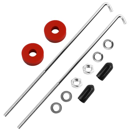 Universal Battery Hold Down Kit with J Hook,10 Inch Car Battery Holder Bracket Kit with J Bolt for Supporting Car Batteries Bracket,Cars Accessories Batteries Brackets Hold Down