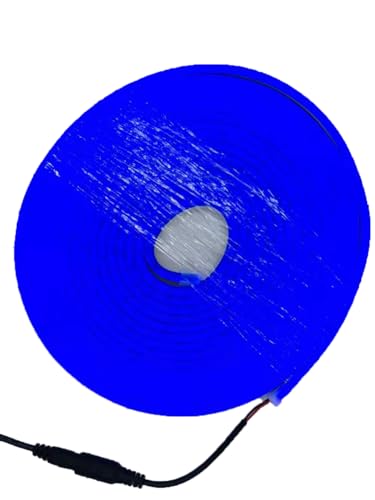 5m Mangueira Fita Led 12v Neon Corte 2,5cm Alto Brilho Ip66 Colorido Com + Fonte (Laranja)