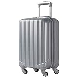 Flight Knight Maleta De Mano 56x35x22 cm Maximus Permitidas De American Airlines, Virgin Atlantic Entre Muchas Otras! Jet2, easyJet Maleta Cabina 4 Ruedas ABS Maleta Trolley Ligera