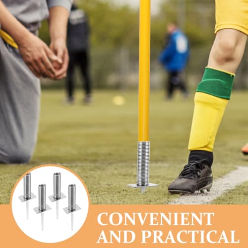 image for Milisten 4pcs Spring Floor Nails Soccer Ball Soccer Training Accessory