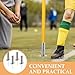 Milisten 4pcs Spring Floor Nails Soccer Ball Soccer Training Accessory Spring-Loaded Spike Training Ground Nail Corner Flag Spike Spring-Loaded Flag Spike Iron Flagpole Football Training