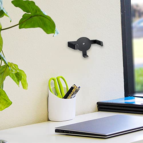 Image of Metal Wall Mount Echo Dot 2nd Generation Holder Bracket Case Stand for Smart Home Speaker Assistant (SWM-EH-02B), 2 Packs, Black by WALI
