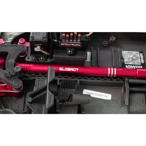 GLOBACT Aluminum Center Slider Driveshaft Set for ARRMA 1/8 Mojave 4X4 4S BLX Upgrade Parts Replace ARRMA ARA311170 (Red)