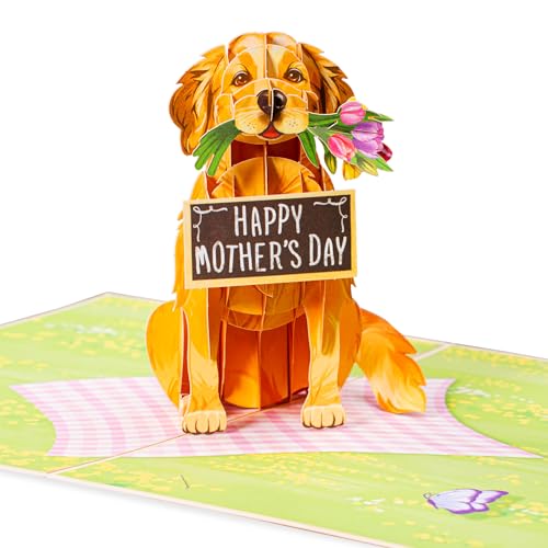 Paper Love 3D Pop Up Mothers Day Card with Dog