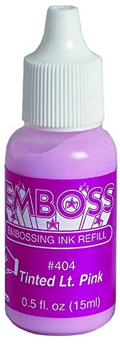 Tsukineko Inker Ink-15 ml-[kleur] -Accessories Reinker for The Embossing Stamp Pad, Pink, 15ml