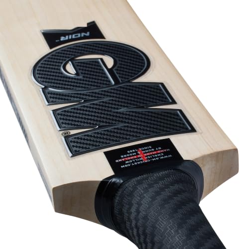 GM Cricket Noir 404 English Willow Cricket bat -Short Handle, Full Size for Adults