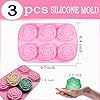 3 Pack Bee silicone soap mold