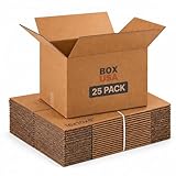 BOX USA Shipping Boxes 16'L x 10'W x 6'H, 25-Pack Medium Corrugated Cardboard Boxes for Shipping, Mailing, Packing, Packaging and Storage