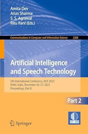 Buy Artificial Intelligence and Speech Technology — BookShops.in