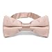 TieMart Blush Pink Band Collar Bow Tie