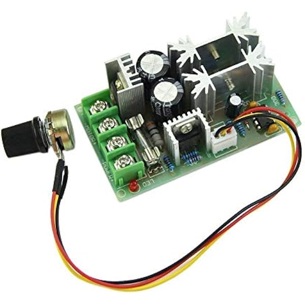 DollaTek Uniwersalny prze??cznik regulatora pr?dko?ci silnika DC10-60 V 20 A PWM HHO RC