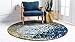 Unique Loom Estrella Collection Abstract, Modern, Light Colors, Distressed Area Rug, 6' 1