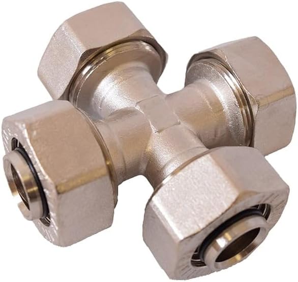 M8043 4-Way Equal Cross Fitting For 1-Inch Maxline Compressed Air Tubing, Air Adaptor, QTY 01