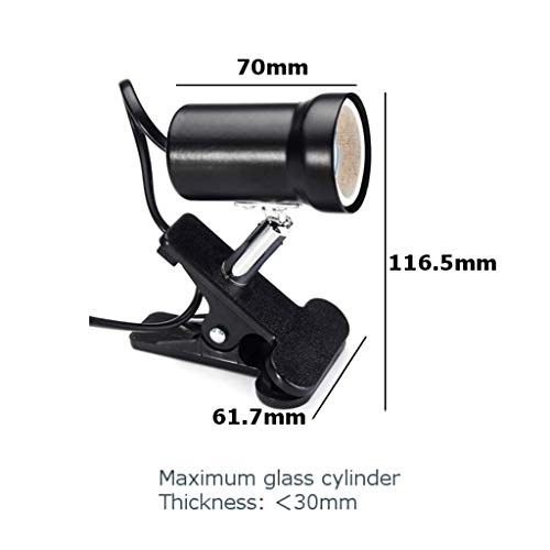 image for MD Lighting Mini Clamp Light Fixture for Reptile, 110V E26/E27 Ceramic