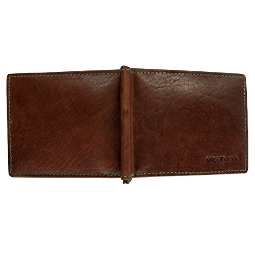 Genuine Leather Wallet for Men | Rfid Blocking Slim Bifold Wallets with Money Clip | Top Grain Wallet with 8 Card Slots - Best Leather Wallets for Men (BROWN)4