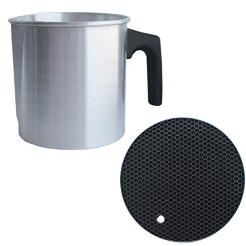 CozYours Candle Making Pouring Pot 2 lb & Trivet Mat (1/1 Pack), Double