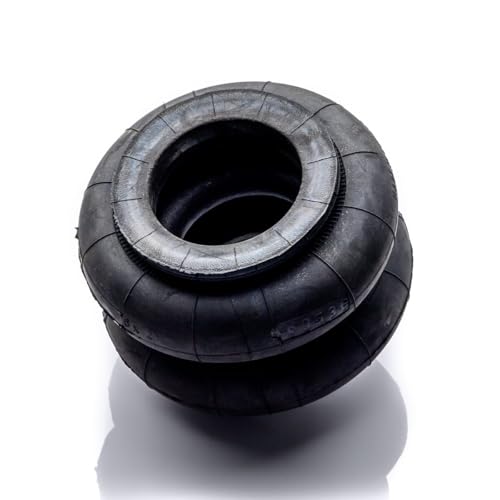 POLBERIS Caucho de 6 pulgadas x 1 para actuador de fuelle, cilindro de fuelle de goma, amortiguador de aire, suspensión neumática, fuelle de goma