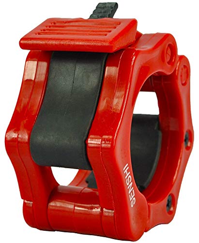 UK Warrior Red 50mm Olympic Barbell Clamp (Pair) Collar Clip Weight Dumbbell Spinlock Lift Spring Lock Weight Stopper Bar Lifting BodyBuilding - Image 5