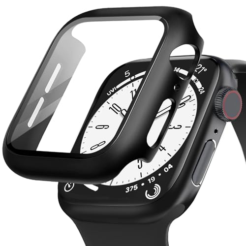 POLINK �Ή� Apple Watch �P�[�X Series 10 46mm PC�f�� �����K���X �Ή� �A�b�v���E�H�b�` �ی�J�o�[ �����^ ���ϋv �ϏՌ� �����ߗ� �w��h�~ �Ή� Apple Watch �J�o�[ �S�ʕی� �u���b�N