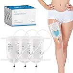 10 Pack 1000ml Catheter Leg Bags, Urinary Drainage Bag with Anti Reflux Valve, 18” Tubing and Adjustable Leg Straps, Easy Flip Drain