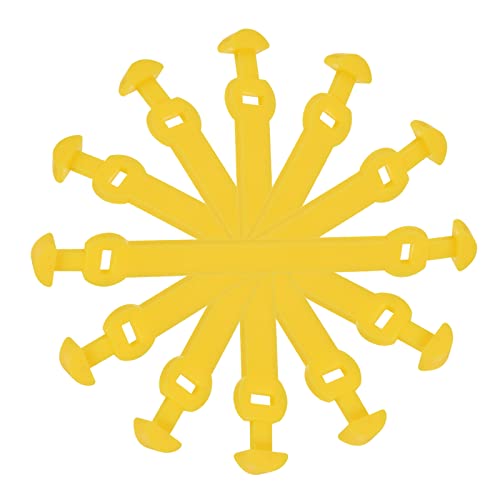 PATIKIL Tennis Vibration Dampeners, 6 Pack Silicone Racquet Shock Absorber Racket String Damping, Yellow