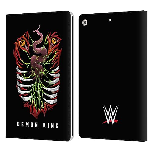 Head Case Designs Officially Licensed WWE Demon King Finn Balor Leather Book Wallet Case Cover Compatible with Apple iPad 10.2 2019/2020/2021