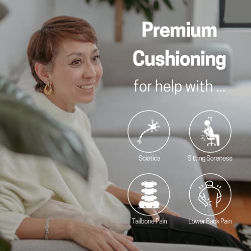 Saturay Extra Large & Thick 19.5" Gel Cushion For Sitting - Coccyx, Tailbone, Sciatica - Wheelchair, Car, Recliner Cushion - Gel Seat Cushion For Long Sitting Pressure Relief - Wheel Chair Cushion #TOP2