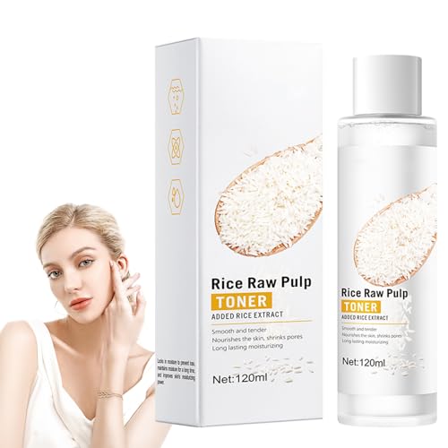 Rice Toner Koreanisch, Rice Pure Essential Toner, Feuchtigkeitsspendender Reisextrakt Toner, Feuchtigkeitsspendender und feuchtigkeitsspendender Reisextrakt, Nährt die Hautzellen