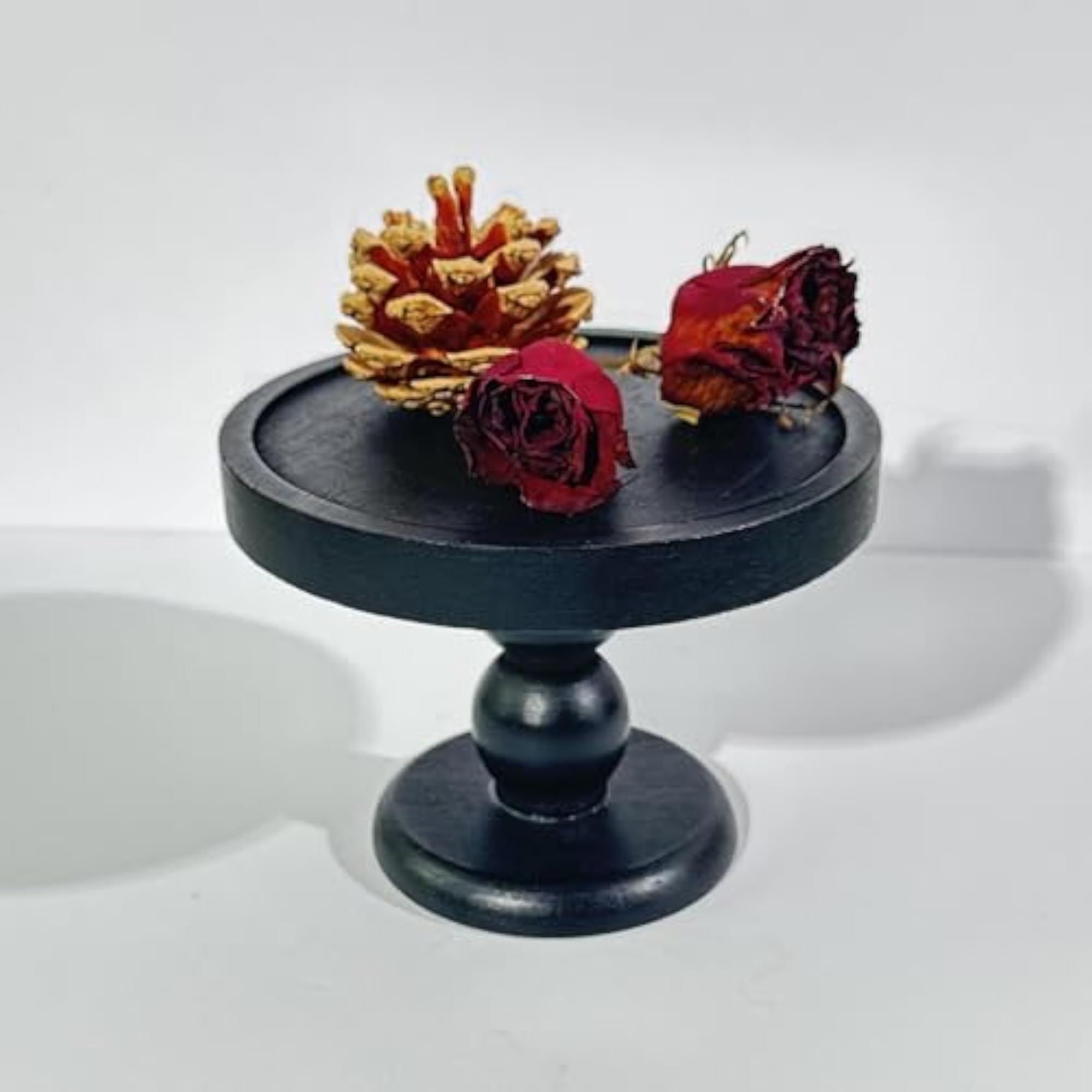 Candle Plate Holder Retro Design Riser Candle Stand for Countertop