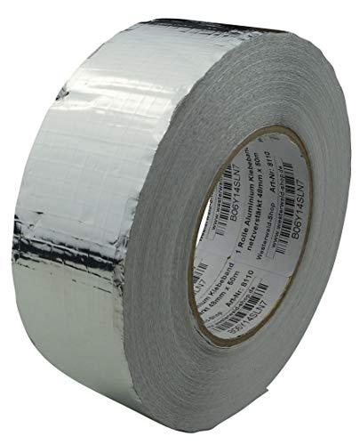 Aluminium Klebeband (Netzverstärkt 50mm x 50m, silber) – Bild 3