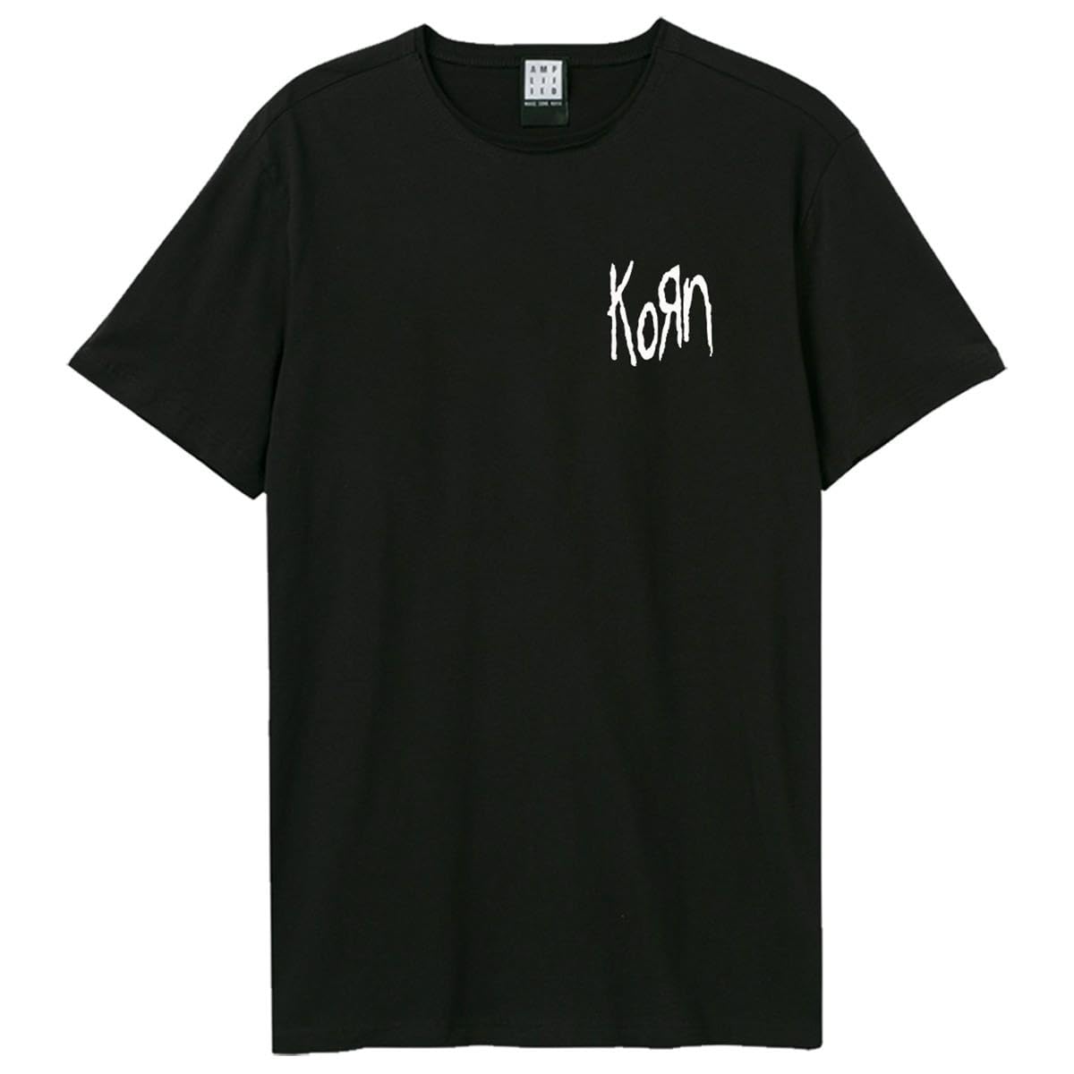 Amplified - Camiseta Lineart Issues Korn para Adultos Unisex (3XL) (Negro)