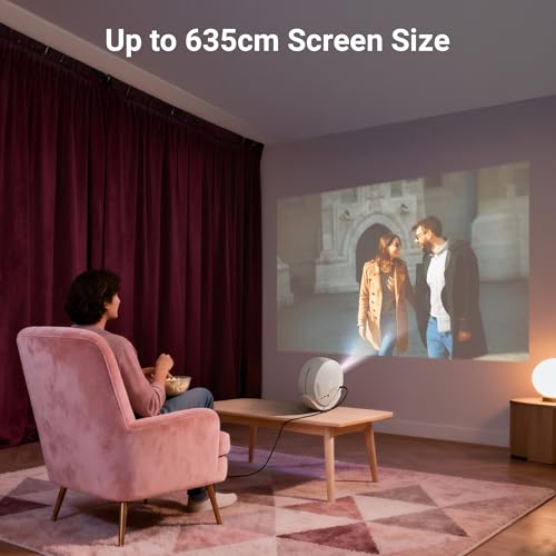 Image of Zebronics Android Smart Projector, 4K UHD Support, 12000 Lumens, 250 inch Screen, 90 Tiltable, Auto Focus & Keystone, OTT Apps (Netflix, Prime, Hotstar), BT v5.4, HDMI, Miracast, WiFi (PixaPlay 38)