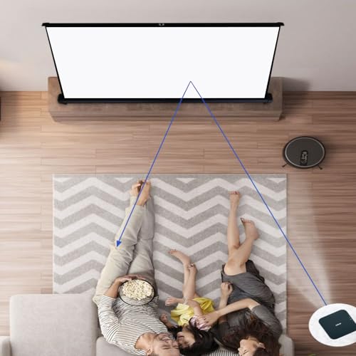 Pantalla portátil retráctil para proyector 50 pulgadas 16:9 miniatura 3