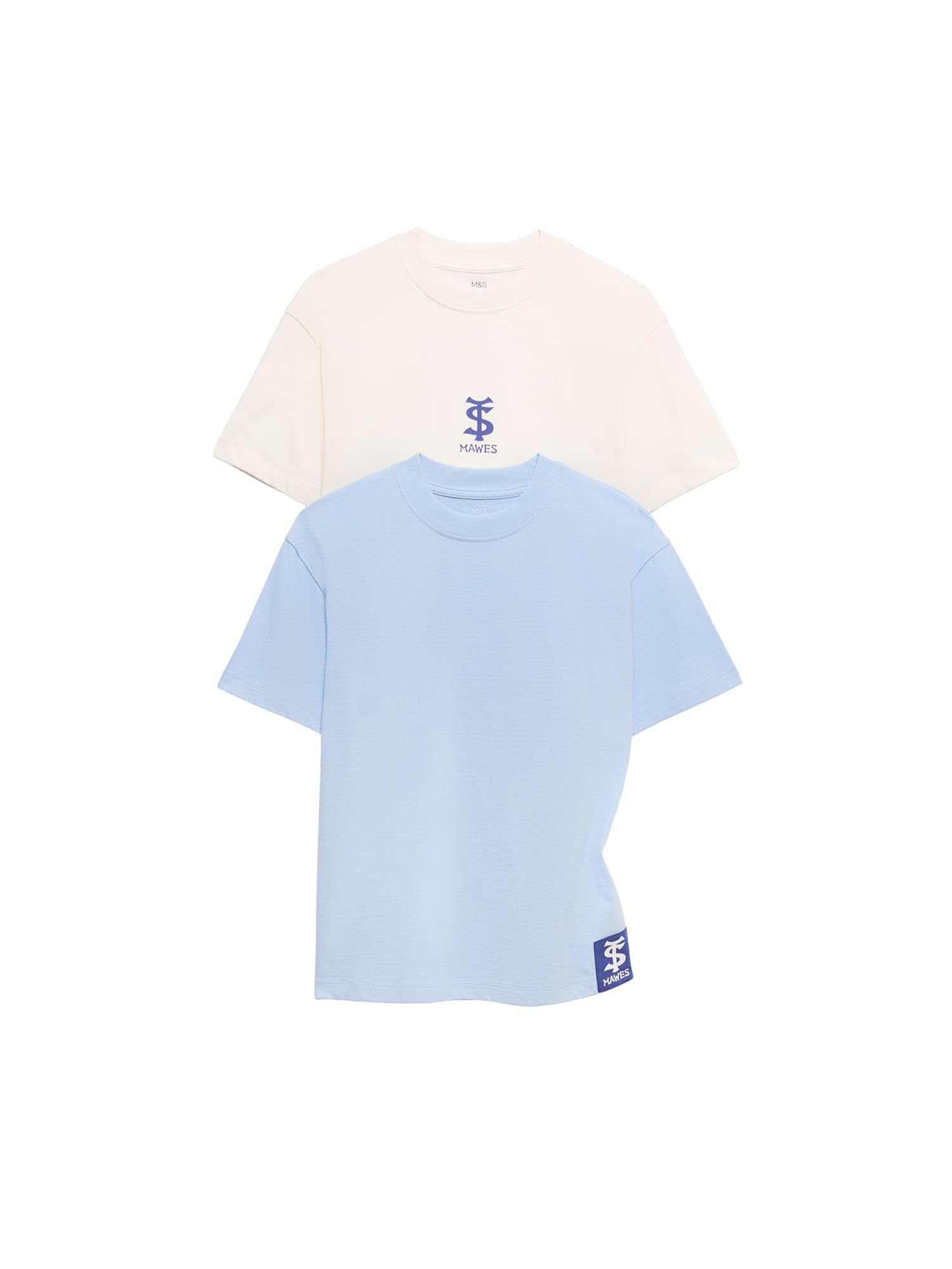 Marks & Spencer Conjuntos de Pijama de Rayas para Niño Pack de 2, Ajuste Normal