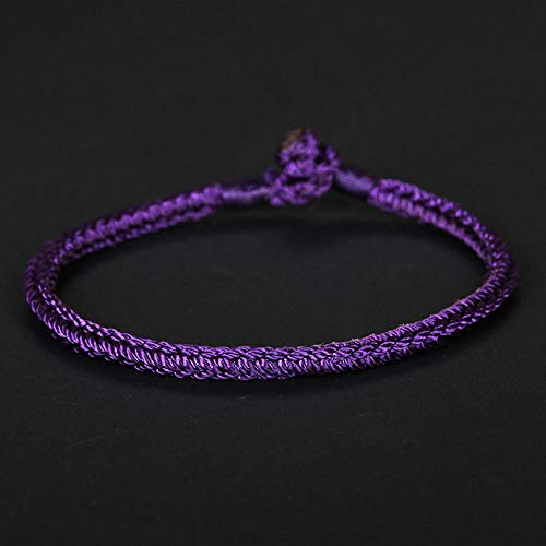 Corde tibétaine violette cadeau de bonne chance pour étudiante