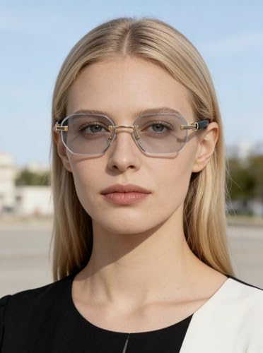 Image of Photochromic Glasses for Men&Women UV400 Clear to Dark Light-Adjusting Lenses Unisex Fotocromatic Glasses(3050)