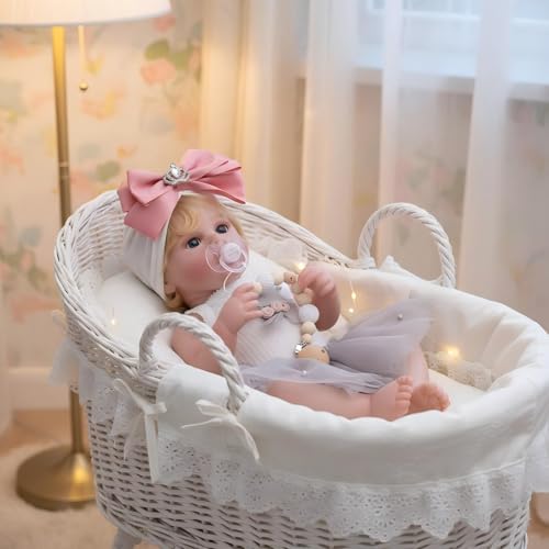Muñeca Bebé Reborn Vinilo Realista 56 cm miniatura 7