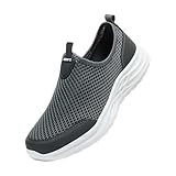 Generisch Slip On Sneaker Herren Slipper Herren Hands Free Freizeitschuhe Herren Bequeme Sneaker Sportschuhe FüR Herren Ohne SchnüRsenkel Casual Gym Walkingschuhe Atmungsaktiv SchlüPfen Schuhe