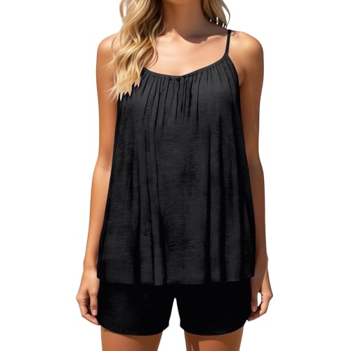 Vêtements femme short d'été sans manches pour voyage et plage