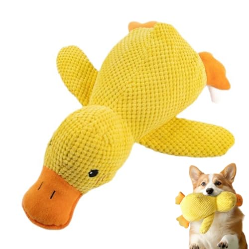 YUPZAR Juguete Perro,Juguete Antiestrés para Perros,Peluche Pato para Perros,Juguetes de Patos de Inteligencia Masticable Interactivo para Medianos y Pequeños,Ideal para Juego y Entretenimiento Canino
