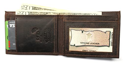 Fire Fighter Front Pocket Slim Fold Wallet Embossed Leather4