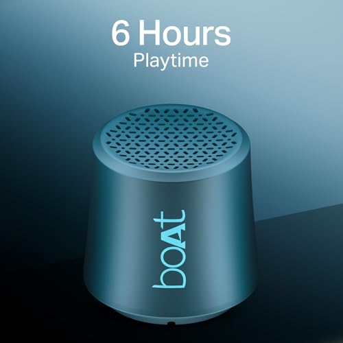 Image of Boat Stone Uno, 3W Signature Sound, 6HRS Battery, TWS Feature, Bluetooth v5.4 & Type-C Interface, Bluetooth Speaker, Wireless Speaker, Portable Speaker(Tropical Blue)