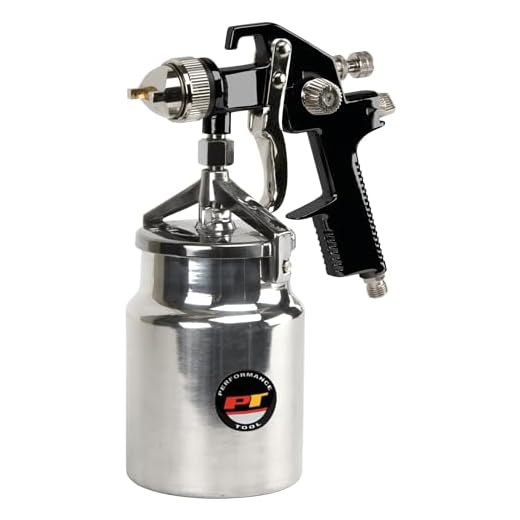 Performance Tool M576DB Siphon Feed Paint Spray Gun with 1000 cc Cup