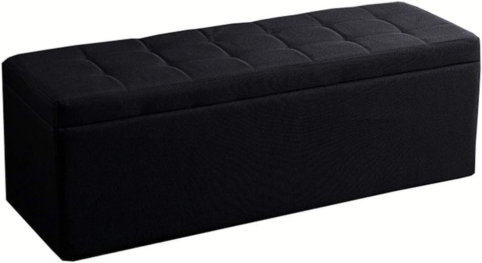 Coffre de rangement grand volume avec assise pouf robuste 150 kg