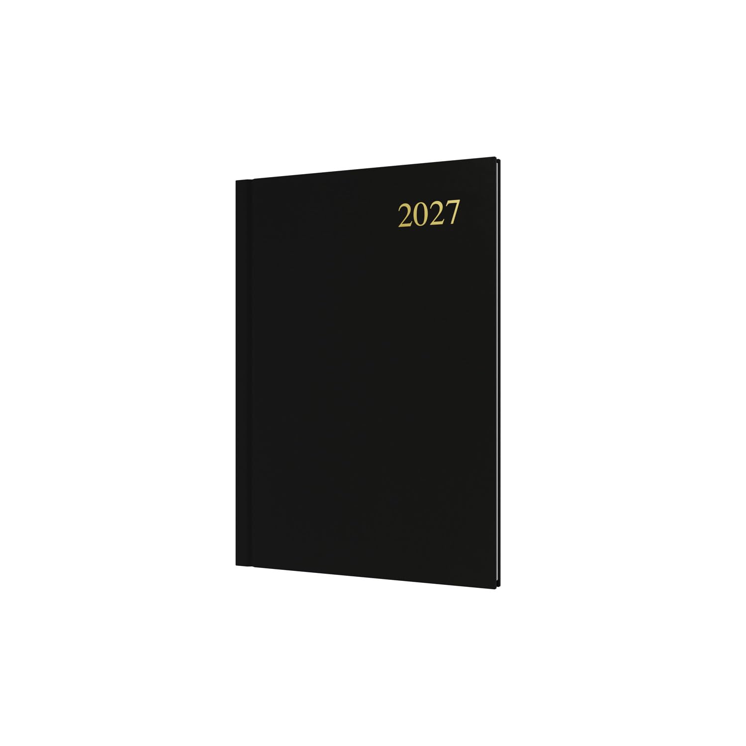 2027 Calendar Year Planner - 12 Month A5 Week-to-View Diary - Hard Cover in Black - Collins Debden Essential Range (ESSA53.99-27)