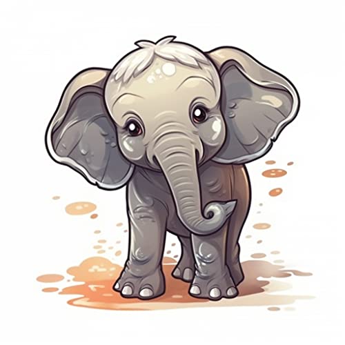 Image of Yoonek Graphics Elephant Vinyl Decal Sticker for Car Window, Laptop, and More. #1924Option10-4
